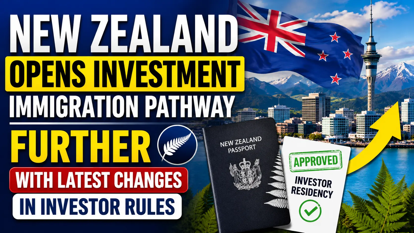 New Zealand Opens Investment Immigration Pathway Further with Latest Changes in Investor Rules