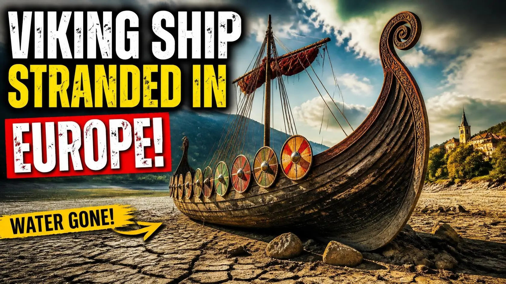 Viking Ship Found Ashore in Europe Because of the Low Water Level